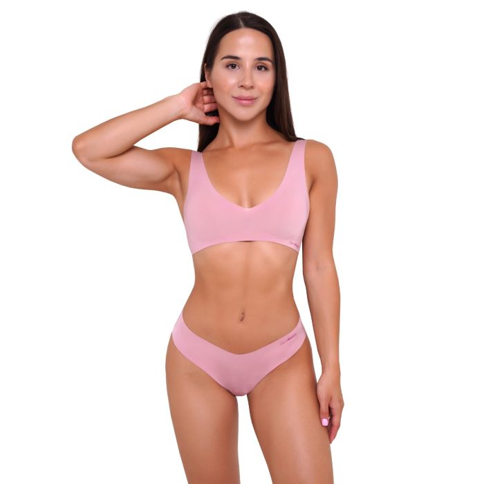 Seamless grudnjak Dusty Rose - GymBeam L