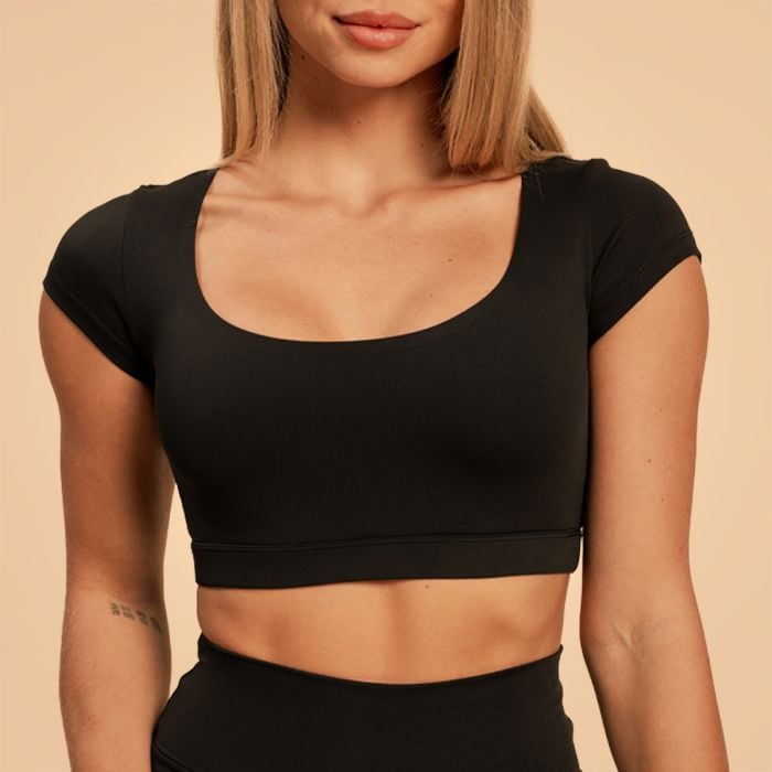 Ženska majica Cropped Sense Black - BeastPink XL