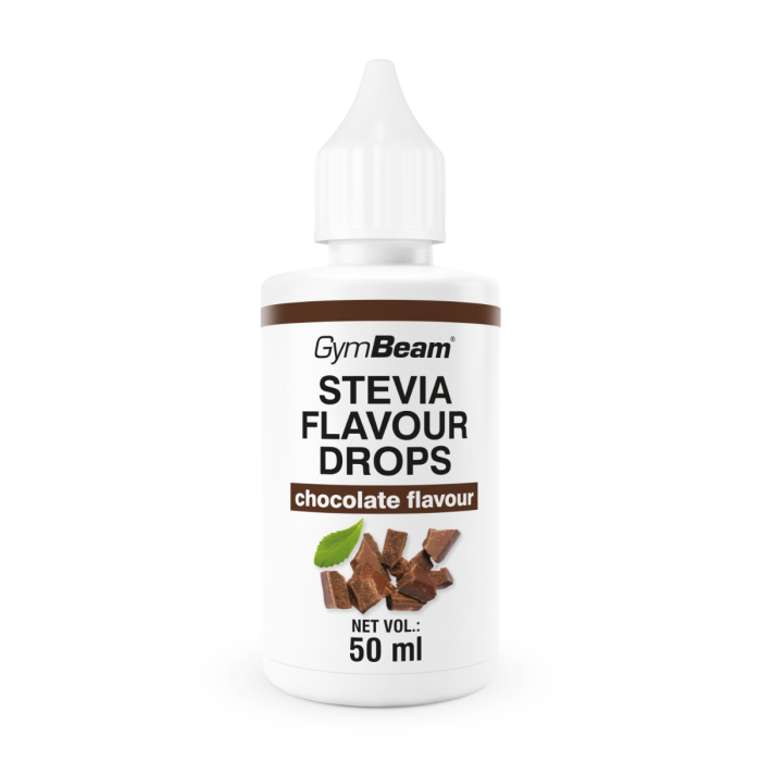 Stevia Flavour Drops - GymBeam 50 ml - chocolate
