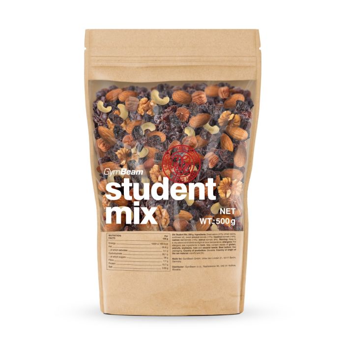 Studentski mix – GymBeam 500 g