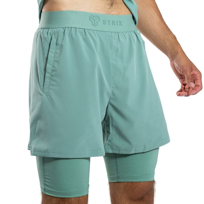 Muški šorc ULTRA 2in1 Agave - STRIX XXXL