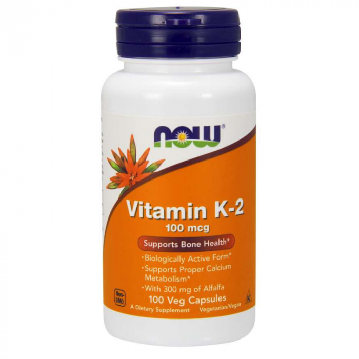 Витамин К-2 100 mcg - NOW Foods