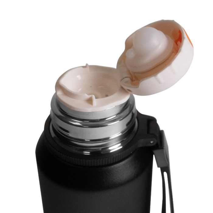 Termos flaša Steel Vacuum Black 1000 ml - GymBeam single_variant