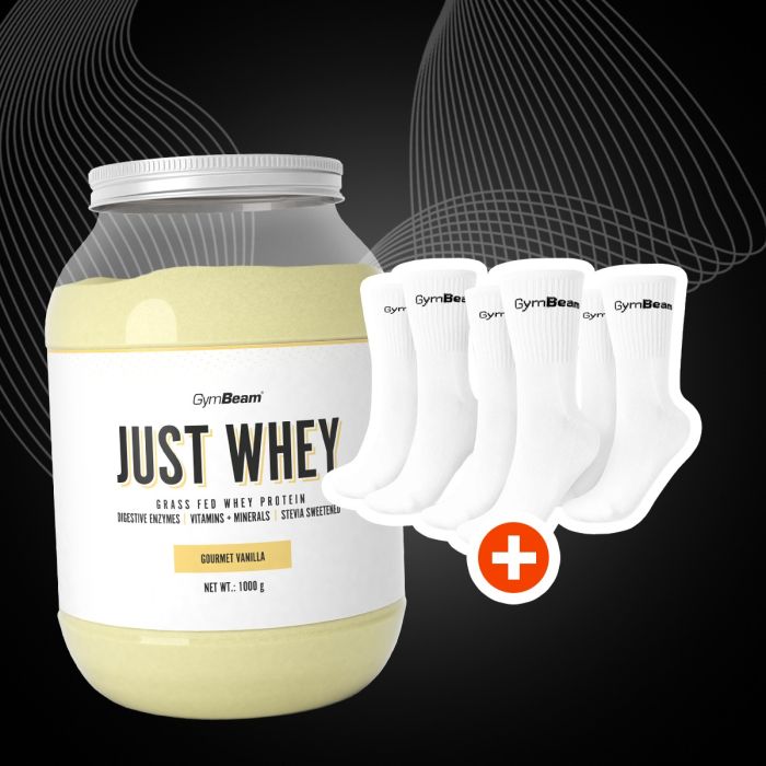 Just Whey protein surutke od mleka krava sa pašnjaka – GymBeam 1000 g - borovnica jogurt - 00