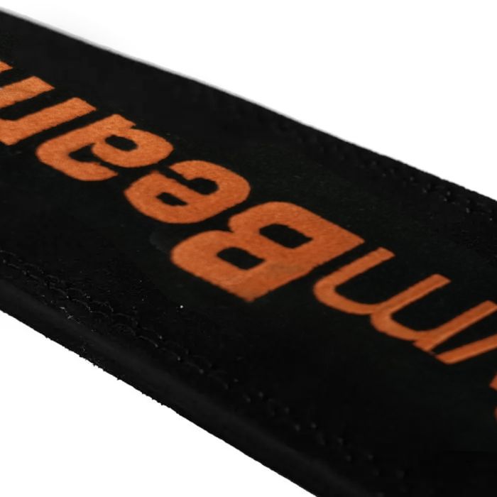Kaiš za dizanje tegova LEVER Black/Orange - GymBeam XXL