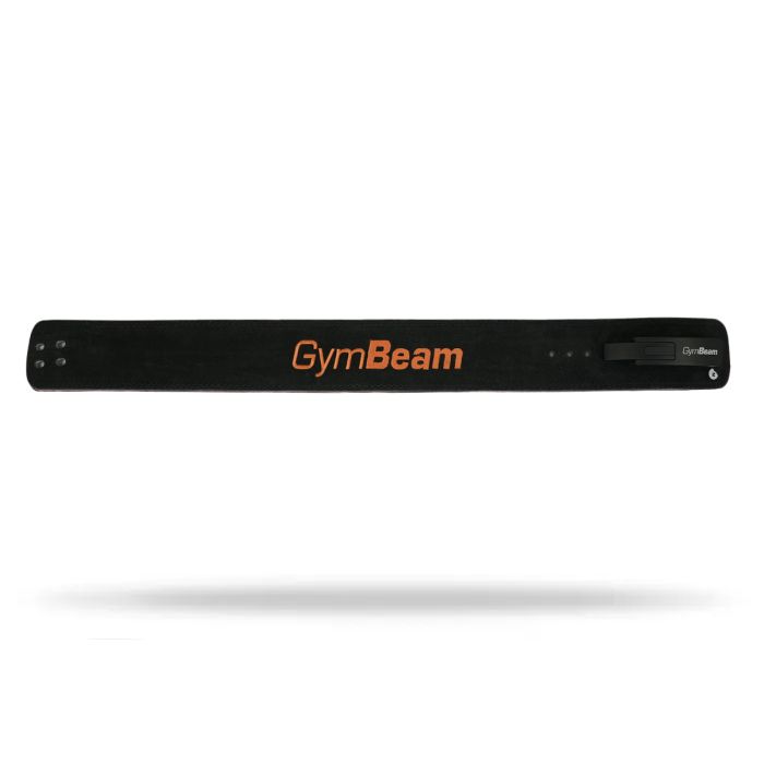 Kaiš za dizanje tegova LEVER Black/Orange - GymBeam XXL