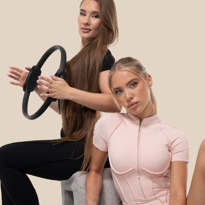 Dámské tričko Cropped Cosmo Black - GymBeam S