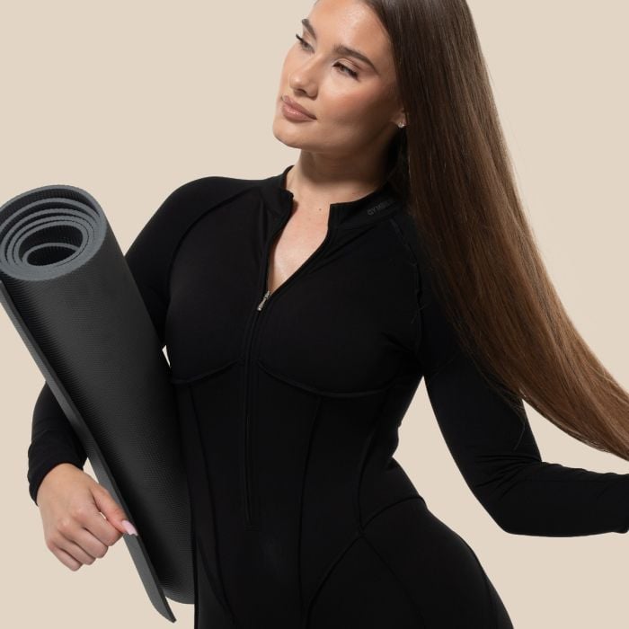 Dámský overal Zip-Up Cosmo Black- GymBeam L