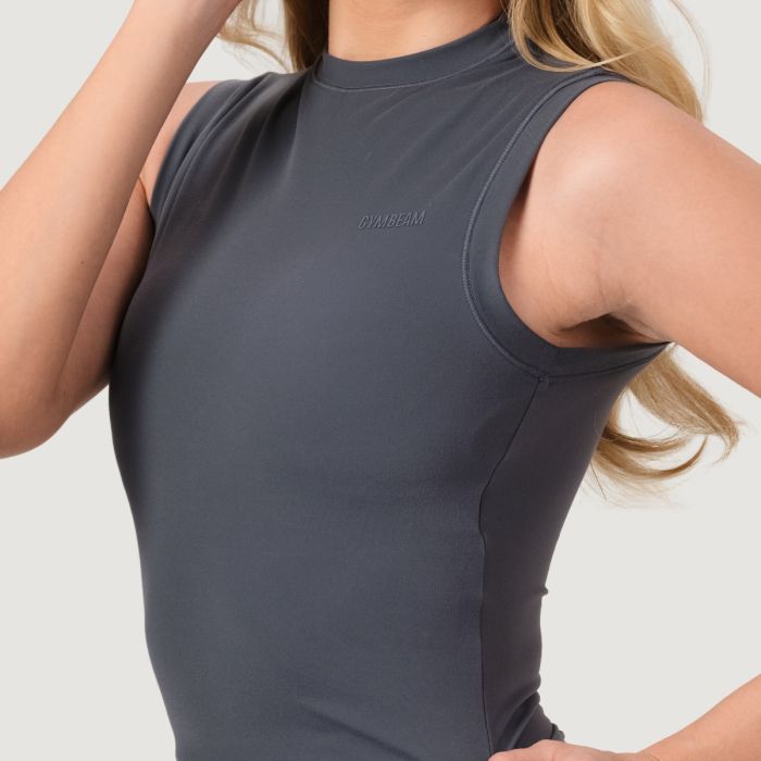 Women‘s NEO Turtleneck Top Iron - GymBeam XL