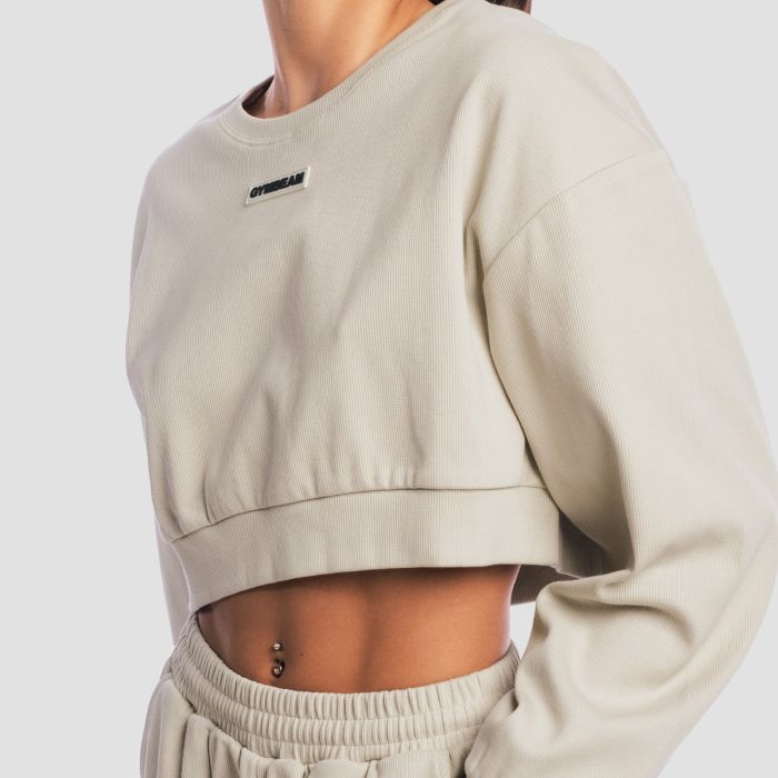 Ženski duks Aura Cropped Grey - GymBeam M