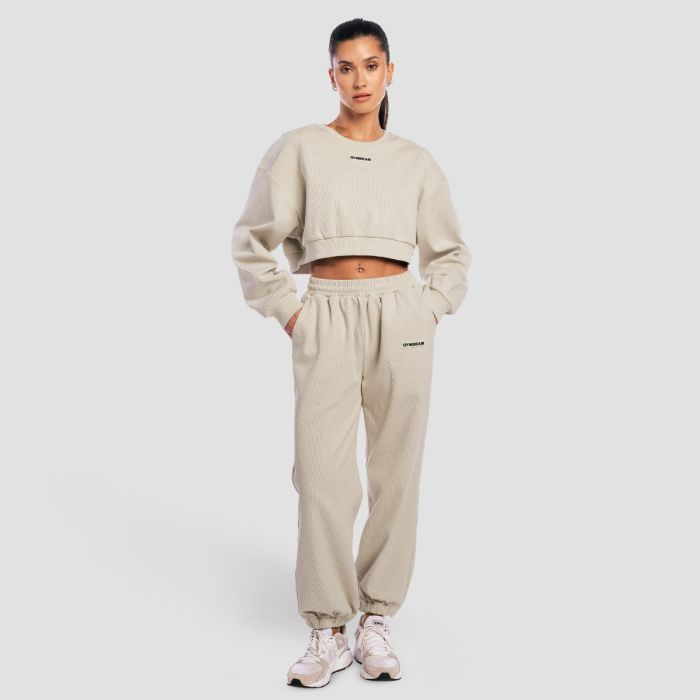 Ženski duks Aura Cropped Grey - GymBeam M