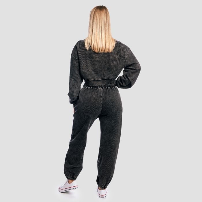 Ženska trenerka Aura Washed Black - GymBeam M