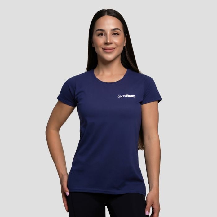 Ženska majica Basic Navy Blue - GymBeam XL