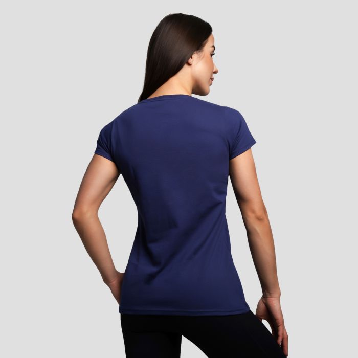 Ženska majica Basic Navy Blue - GymBeam XL
