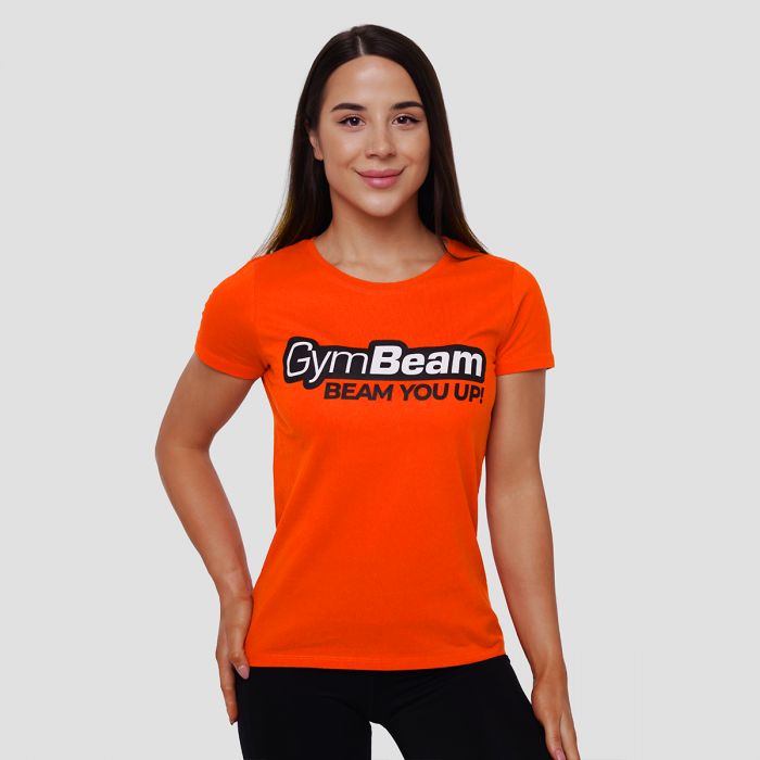 Ženska majica Beam Orange - GymBeam S