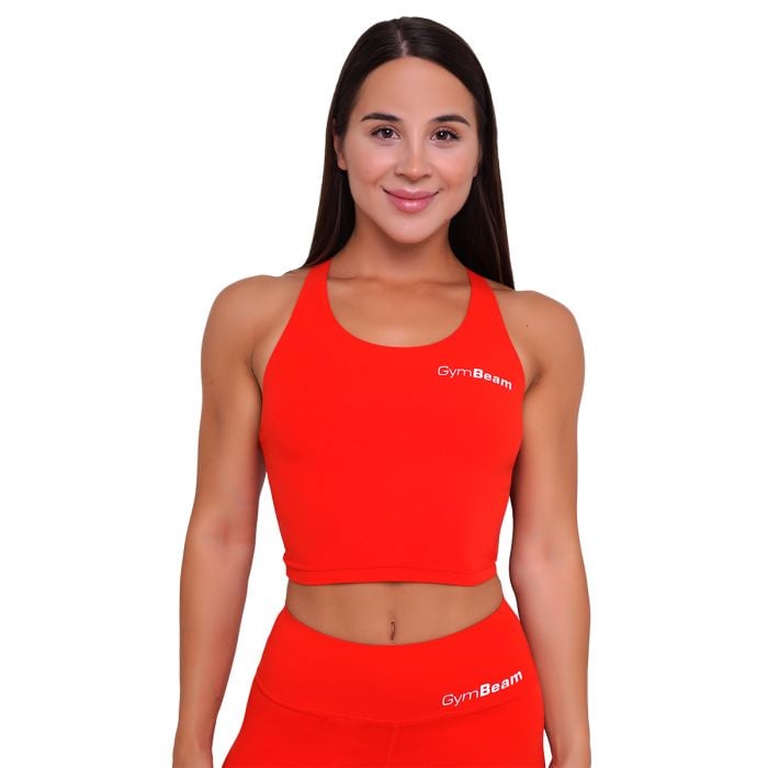 Ženski sportski top BEAT Tangerine - GymBeam XXL