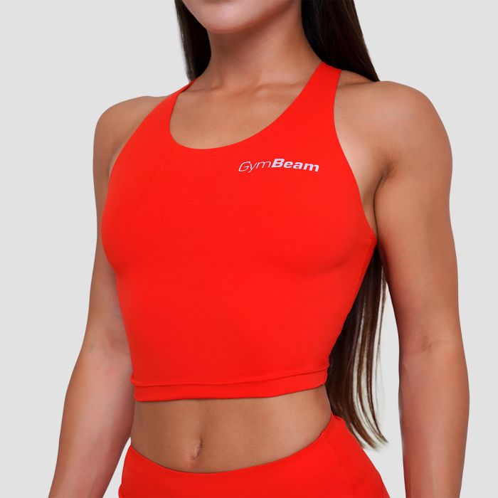 Ženski sportski top BEAT Tangerine - GymBeam XXL