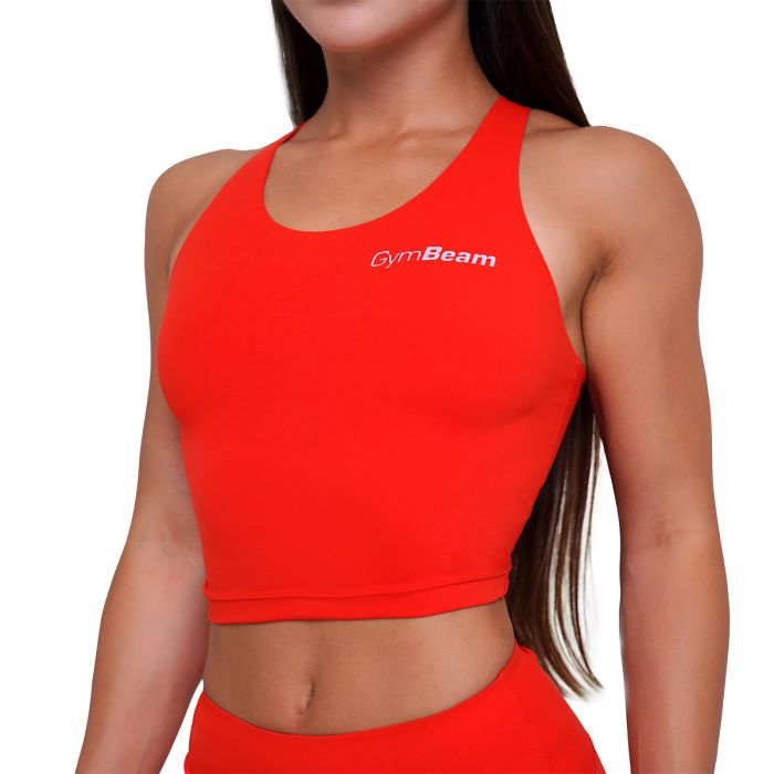 Ženski sportski top BEAT Tangerine - GymBeam XXL