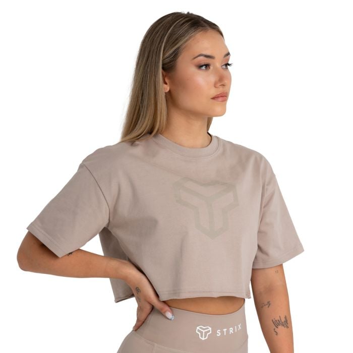 Ženska majica CropTop Taupe - STRIX XL