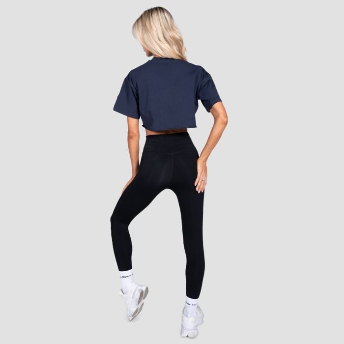 Women‘s Earned Cropped T-shirt Midnight - GymBeam M