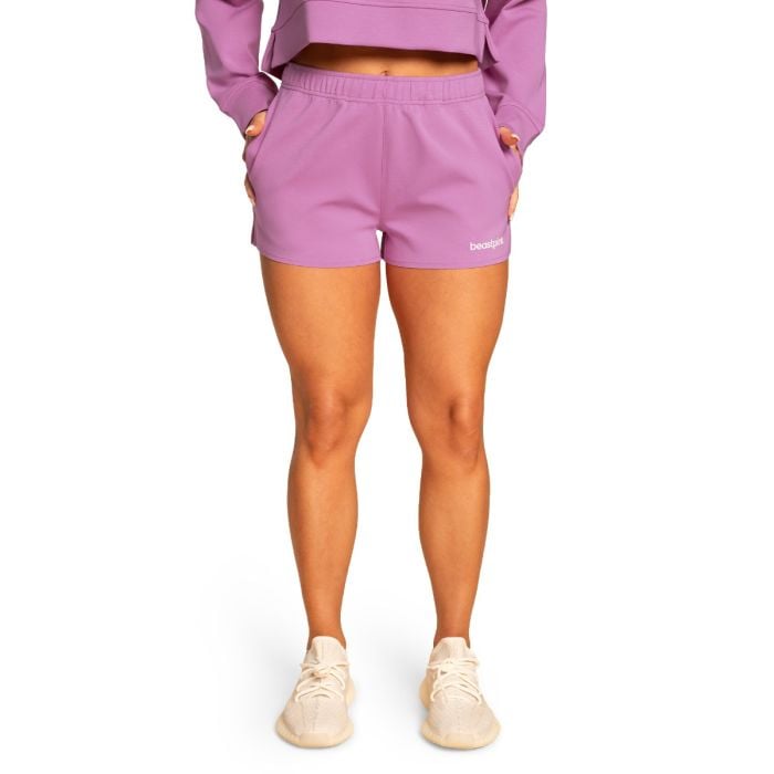 Ženski sorc sweatshorts Grace Purple - BeastPink XL