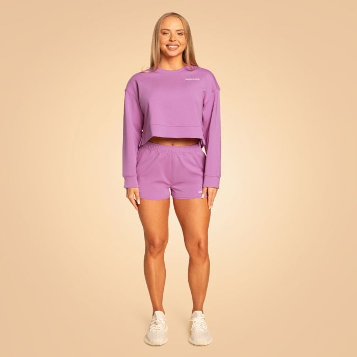 Ženski sorc sweatshorts Grace Purple - BeastPink XL
