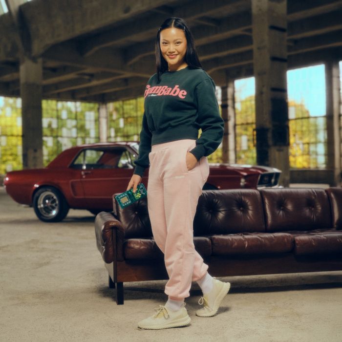 Ženska trenerka GymBabe Cherrybloom - GymBeam S