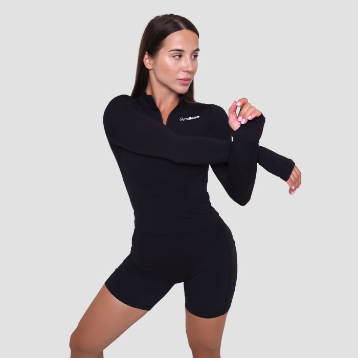 Ženska sportska majica Ignite Black - GymBeam L