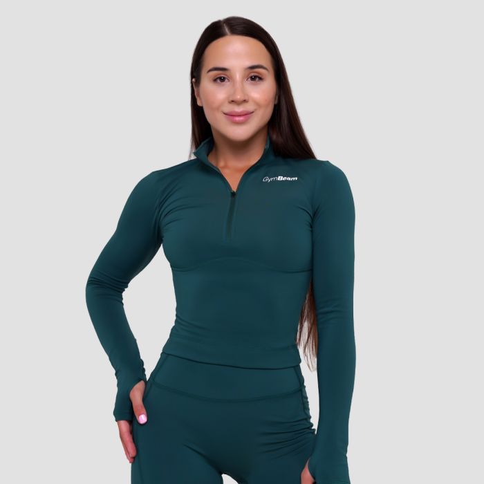 Ženska sportska majica Ignite Dark Green - GymBeam M