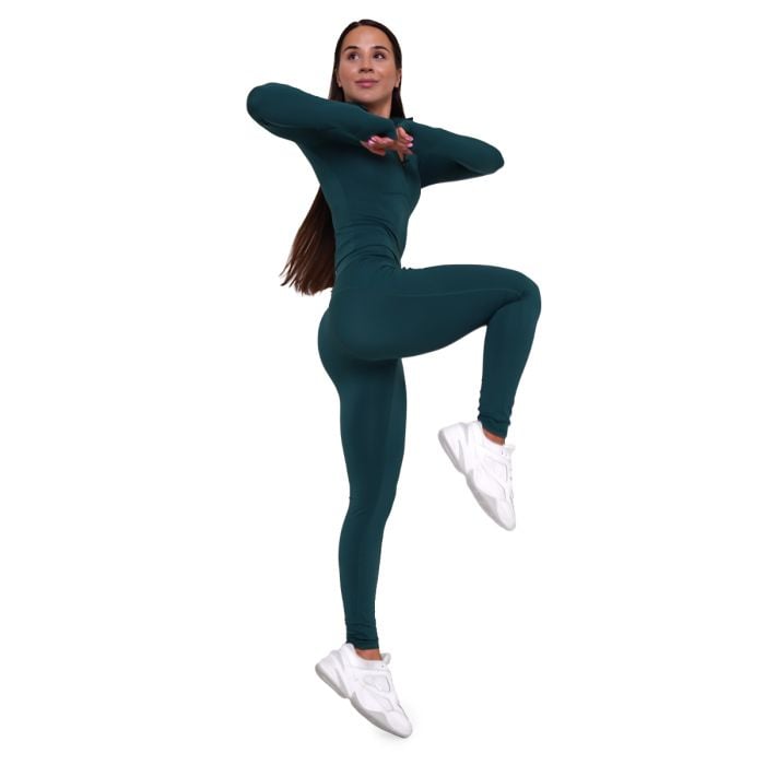 Ženska sportska majica Ignite Dark Green - GymBeam M