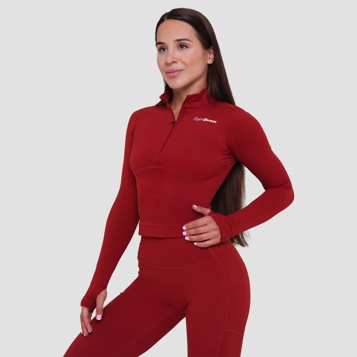 Ženska sportska majica Ignite Dark Red - GymBeam M