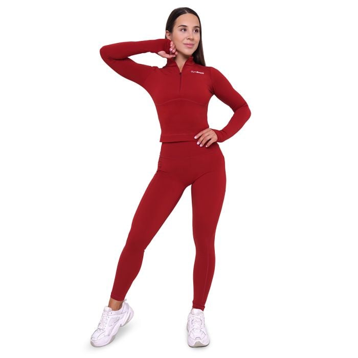 Ženska sportska majica Ignite Dark Red - GymBeam M