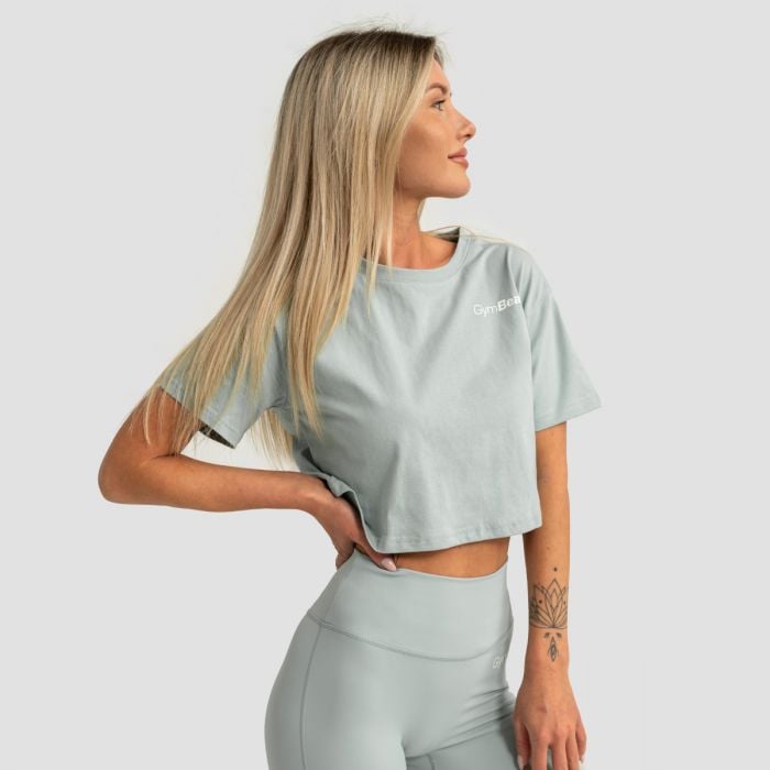 Ženski Crop Top Limitless Eucalypt - GymBeam S