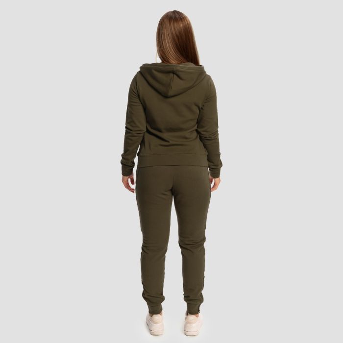 Ženski duks Limitless Zip Up Espresso - GymBeam XL