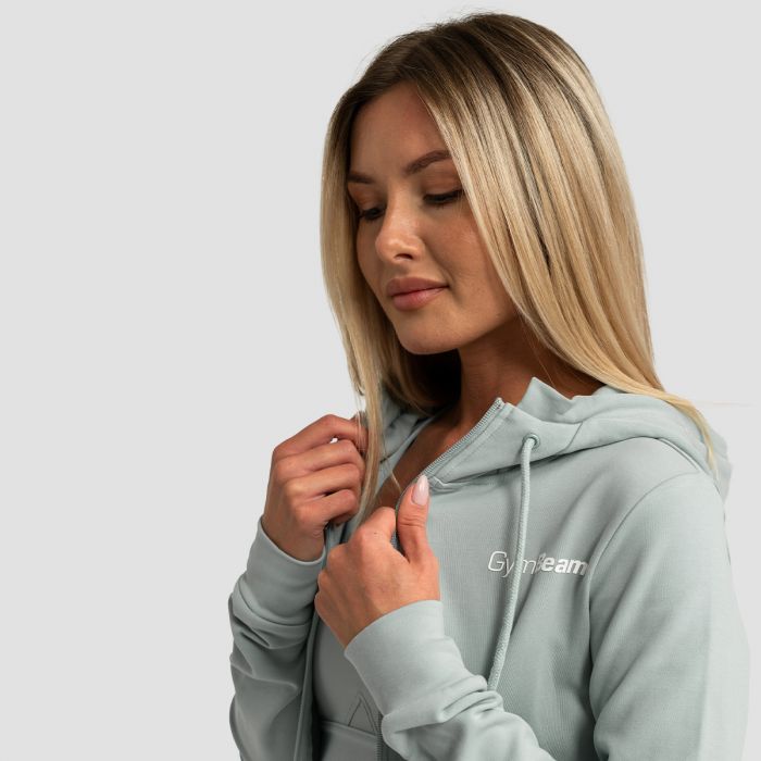 Ženska dukserica Limitless Zip Up Eucalypt - GymBeam M