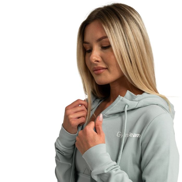 Ženska dukserica Limitless Zip Up Eucalypt - GymBeam M