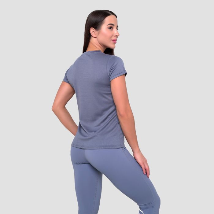 Ženska majica Mesh Essence Denim Blue - GymBeam S