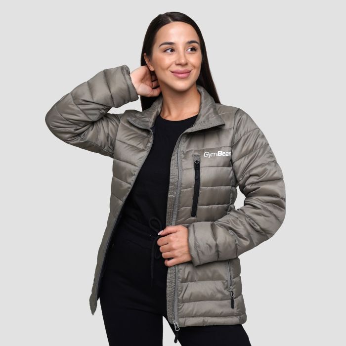 Ženska jakna Puffer Vetiver/Black - GymBeam XL