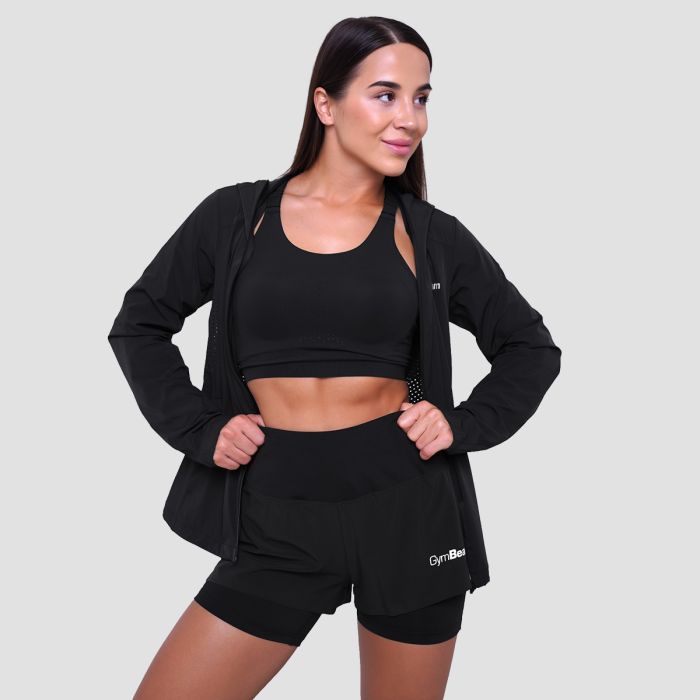 Ženska jakna za trčanje Pulse Black - GymBeam M