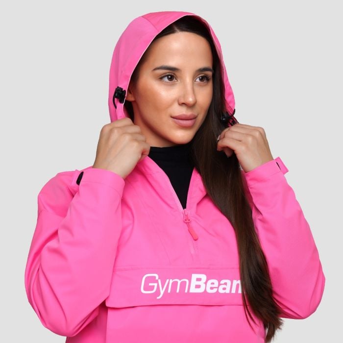 Ženska jakna za kišu Smock Fuchsia - GymBeam XL