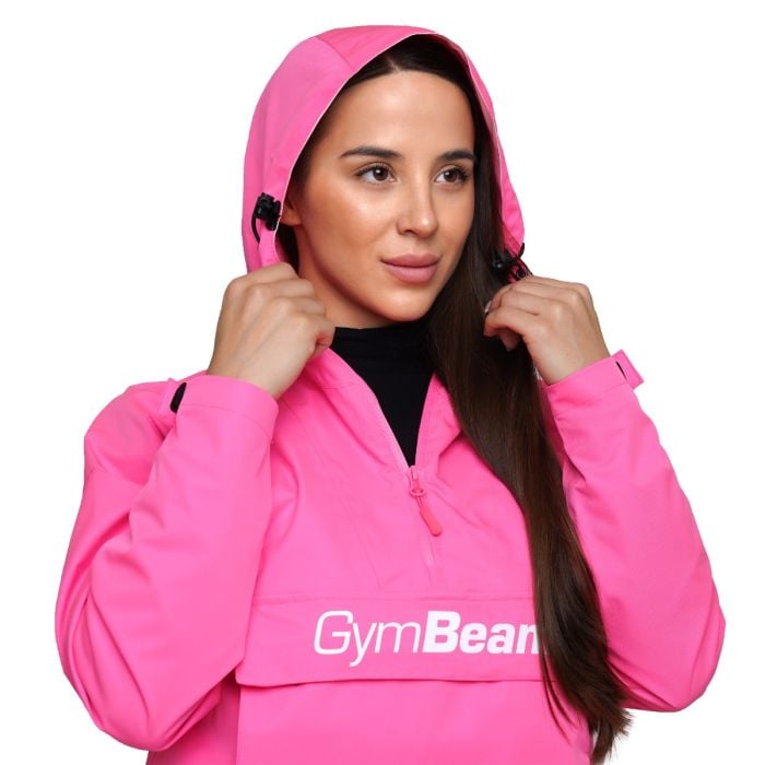 Ženska jakna za kišu Smock Fuchsia - GymBeam XL