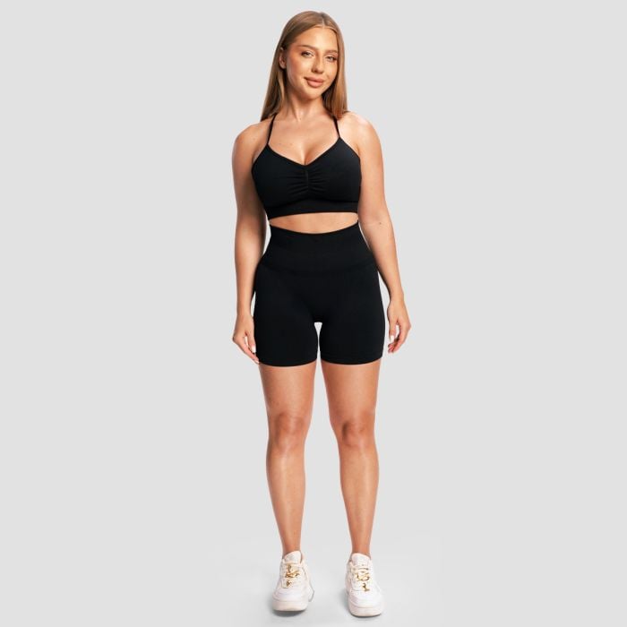 Ženski šorc Sculpt Seamless Black - GymBeam XL