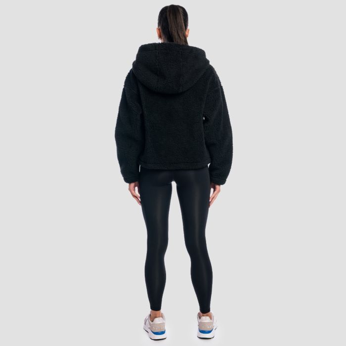 Ženska jakna Sherpa Black - GymBeam XXL