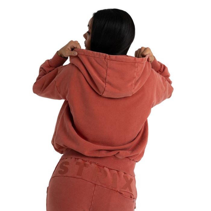 Ženski duks Zip Up Washed Terra - STRIX L