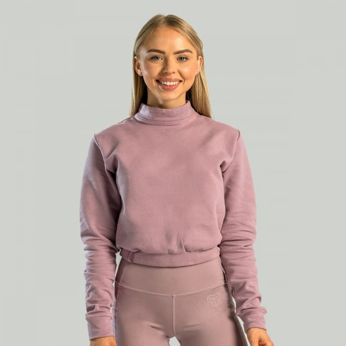 Ženska majica dugih rukava Essential High Neck Mauve - STRIX XL