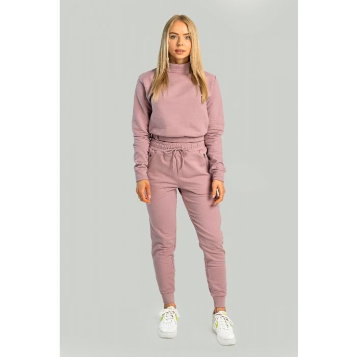 Ženska majica dugih rukava Essential High Neck Mauve - STRIX XL