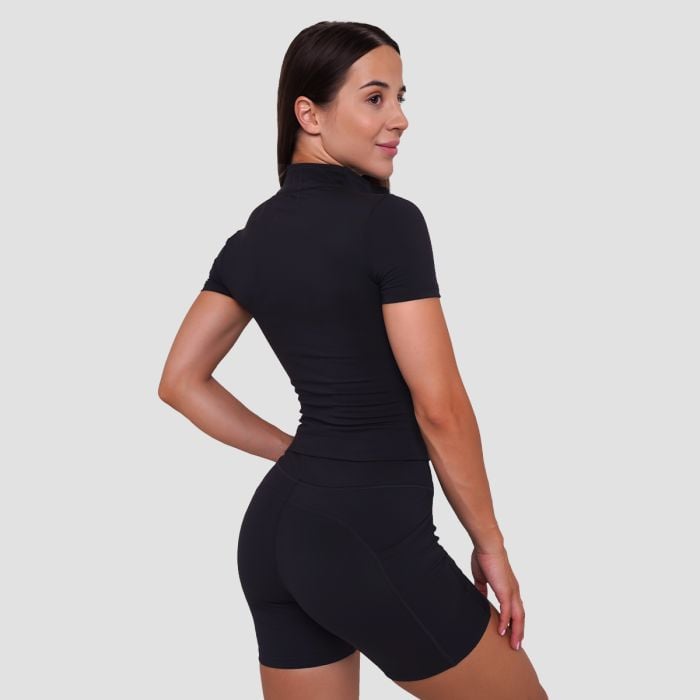 Ženska majica Ignite Cropped Black - GymBeam M