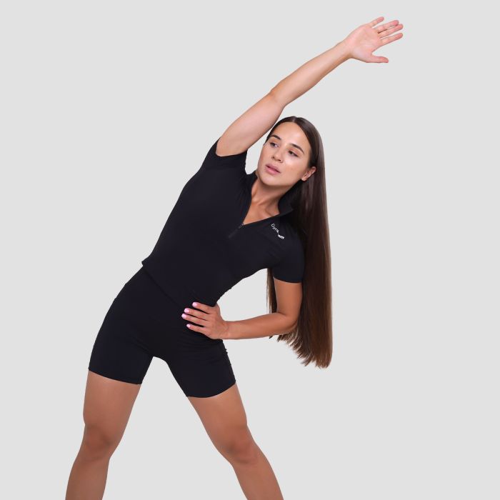 Ženska majica Ignite Cropped Black - GymBeam M