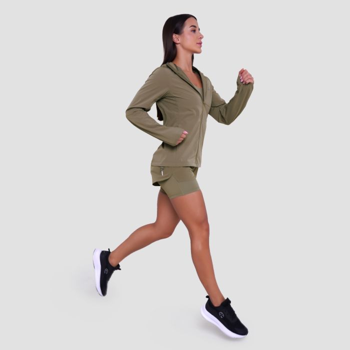 Ženska jakna za trčanje Pulse Vetiver - GymBeam XXL