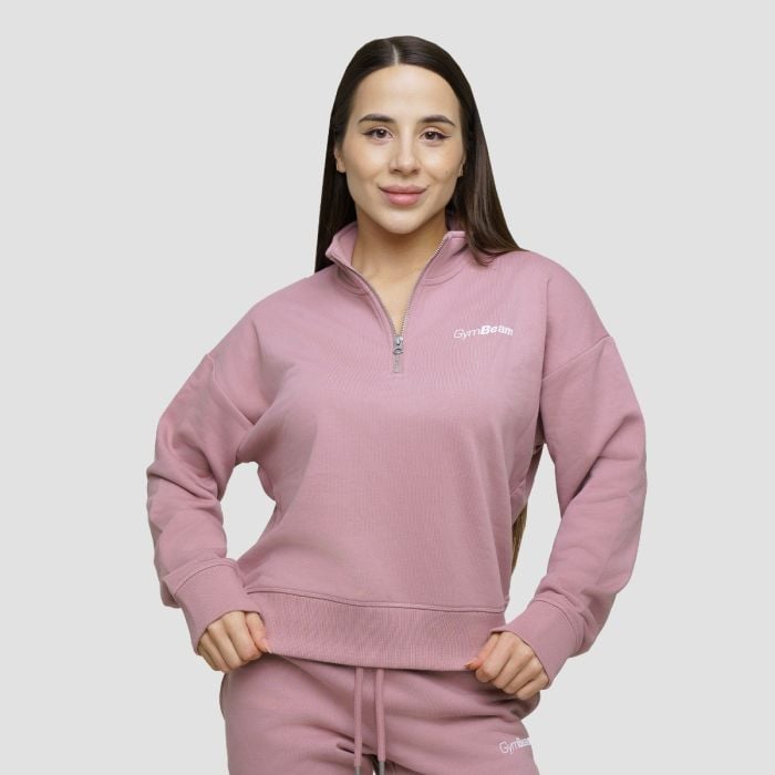 Ženska dukserica Agile 1/2 Zip Woodrose - GymBeam XL